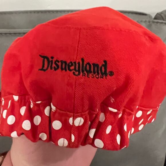 Disneyland Resort Hat Kids Minnie Mouse Red Polka Dot w/ Bow - Picture 4 of 7